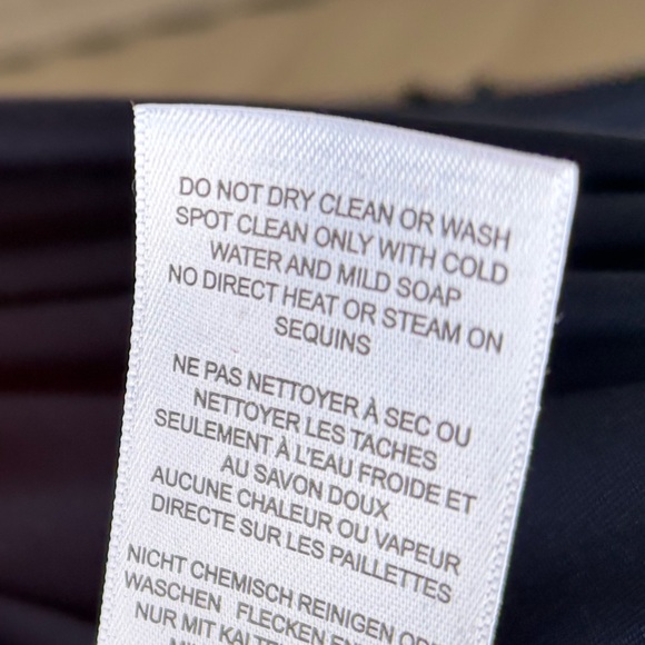 🆕Adrianna Papell Navy Beaded Floral Mesh Gown Blouson Bodice Formal Dress Size 6 - Picture 16 of 16